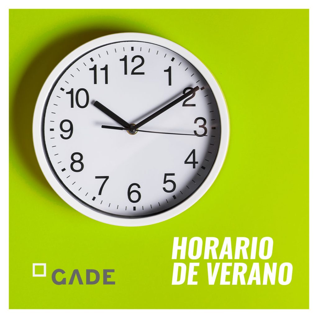 Nuevo horario de verano