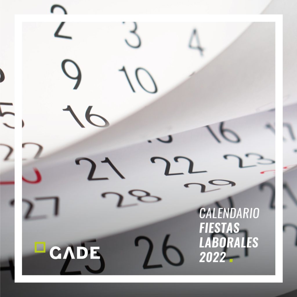 Calendario festivos laborales 2022