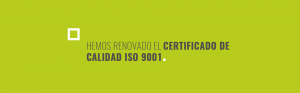Renovación certificado calidad ISO 9001